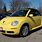 Yellow Volkswagen Beetle Convertible