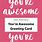 You Are Awesome Printable