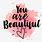 You Are Beautiful Graphics