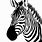 Zebra Face Outline