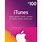 iTunes 100 Gift Card