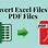 Excel to PDF Files