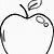 Apple Coloring Template