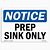 Prep Sink Only Sign