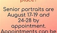 Senior Portrait Information