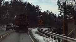 Loaded Log Truck Crash!!