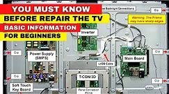 How LCD TV Works -You Must Know Before Repair The TV - For Beginners- Master Guide