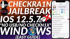 How to jailbreak iOS 12.5.7 with Checkra1n Windows | No USB/No Checkn1x | Jailbreak iPhone 6/5S