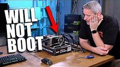 Troubleshooting a PC that REFUSES to POST! Here's how I fixed it...
