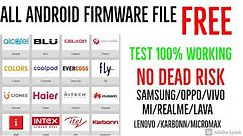 How To Download All Android Phone Firmware File | Stock Rom | Flash File | Mobile Technology | free