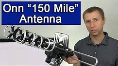 Onn 150 Mile Outdoor HD TV Antenna Setup and Review