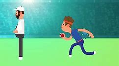 Cricket match playing between two team in a stadium at night with flood light, cheering audience - Animation, Cricket promo, Cricket intro, Digital motion graphic