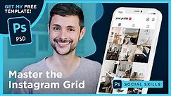 Instagram Grid Template | Free Template | Photoshop Tutorial