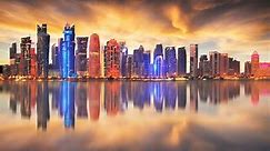 Skyline Modern City Doha Qatar Middle Stock Footage Video (100% Royalty-free) 1009903406 | Shutterstock
