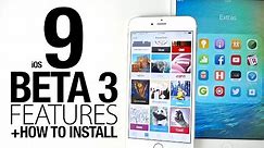 iOS 9 Beta 3 New Features Review + How To Install