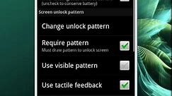 How do I change the lock pattern on my Android phone