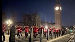 Coronation Rehearsals March Back to Waterloo Station