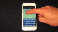 How To Copy And Paste On The iPhone 5s/5c 5, 4s and 4 - How To Use The iPhone 5`