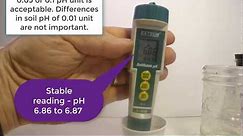 Soil pH measurement using a portable pH meter and pH indicator strips