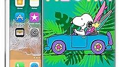 Head Case Designs Officially Licensed Peanuts Tropical Surf Snoopy Aloha Disco Soft Gel Case Compatible with Apple iPhone 7/8 / SE 2020 & 2022