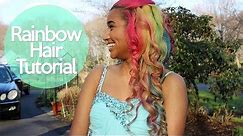 Rainbow Hair Tutorial - How to Dye your Hair Rainbow | OffbeatLook