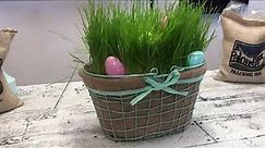 Real Grass Easter Basket Tutorial