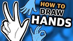 How to draw Hands for Beginners (Anime Manga Tutorial)