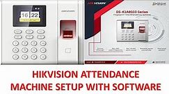 Time Attendance Function Configuration on Hikvision iVMS-4200 Client Hikvision DS-K1A850 Fingerprint