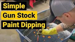 Simple Gun Stock Paint Dipping - How To DIY Hydro Dip Spray Paint Tutorial
