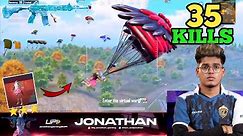 35 KILLS 😱!! JONATHAN NEW FULL AGRESSIVE GAMEPLAY/ FOREST ELF SET #jonathangaming #gameplay #bgmi
