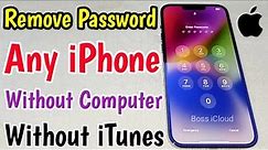 Remove Passcode Any iPhone Without Computer | How To Unlock iPhone If Forgot Password Lock