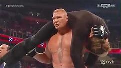 Brock Lesnar goes crazy RAW 30th March