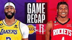 Game Recap: Lakers 134, Rockets 109