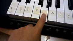 How to label a 61 key Piano