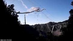 Footage shows moment telescope receiver collapses at Arecibo Observatory