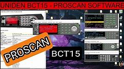 UNIDEN BCT15 SCANNER & PROSCAN SOFTWARE - VIEW SETTINGS
