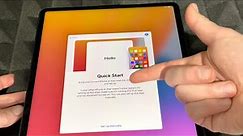 Use Quick Start to Transfer Data from one iPad to another