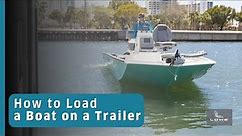How to Load a Boat on a Trailer | Lowe Boats