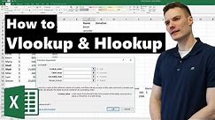 VLOOKUP & HLOOKUP in Excel Tutorial