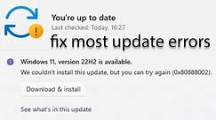 How to Fix Windows Update Errors in 2024 - Easy Tutorial