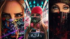 COOL WALLPAPERS FOR GIRLS |DPS FOR GIRLS |GIRLS WITH MASK |MOBILE SCREEN WALLPAPERS|DPS