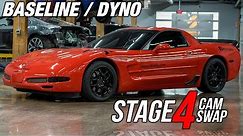C5 Z06 | AGGRESSIVE Stage 4 BTR CAM Dyno | Idle, Baseline and Power Pulls