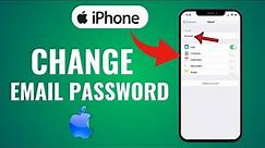 How To Change A Email Password On iphone!