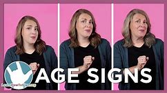 How to Sign Age in ASL | Numbers in American Sign Language