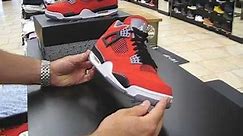 Nike Air Jordan IV "Fire Red Toro" - Fire Red White, Black, Cement Grey at Street Gear, Hempstead NY