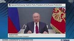 Russian President Vladimir Putin's Remarks at World Economic Forum