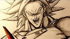 ASMR | Pencil Drawing 148 | Broly (Request)