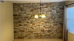 DIY Indoor Stone Accent Wall