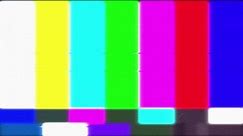 Tv no signal screen noise background with colorful horizontal and vertical stripes, glitch effect, noise static television with sound. Full hd 1080p video footage 10 seconds.