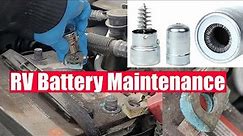 How to clean/maintain battery terminals and jump start your vehicle #rvlife #rvlifestyle #battery